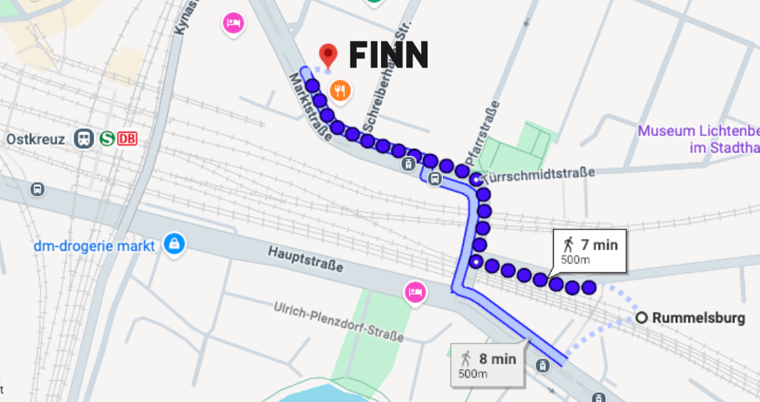 Einfahrt / Parkhaus zur FINN Station im Victoria Center (Auto)